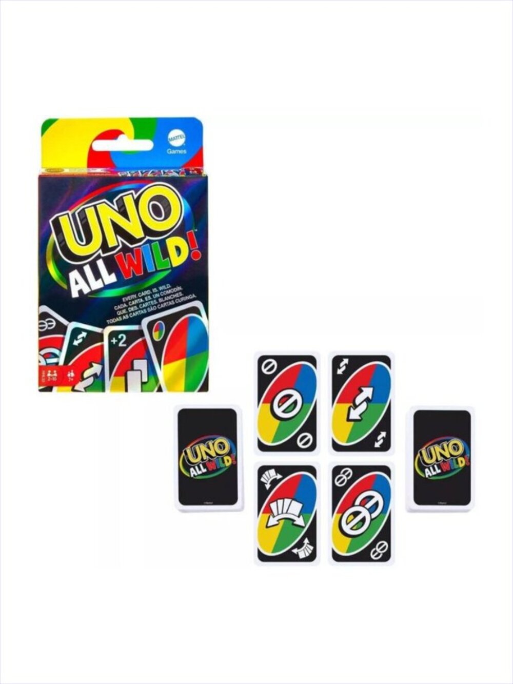 Mattel Uno All Wild Card Game  New Sealed Age 7+